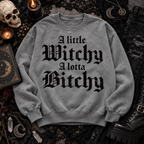 A Little Witchy A Lotta Bitchy Shirt, Spooky Goth Tee