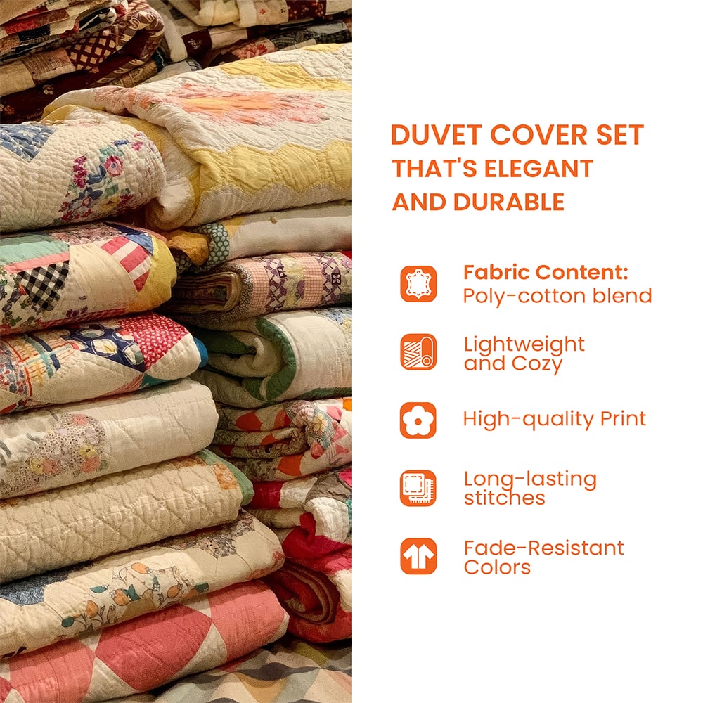 Chic Curly Canine Duvet Cover Set