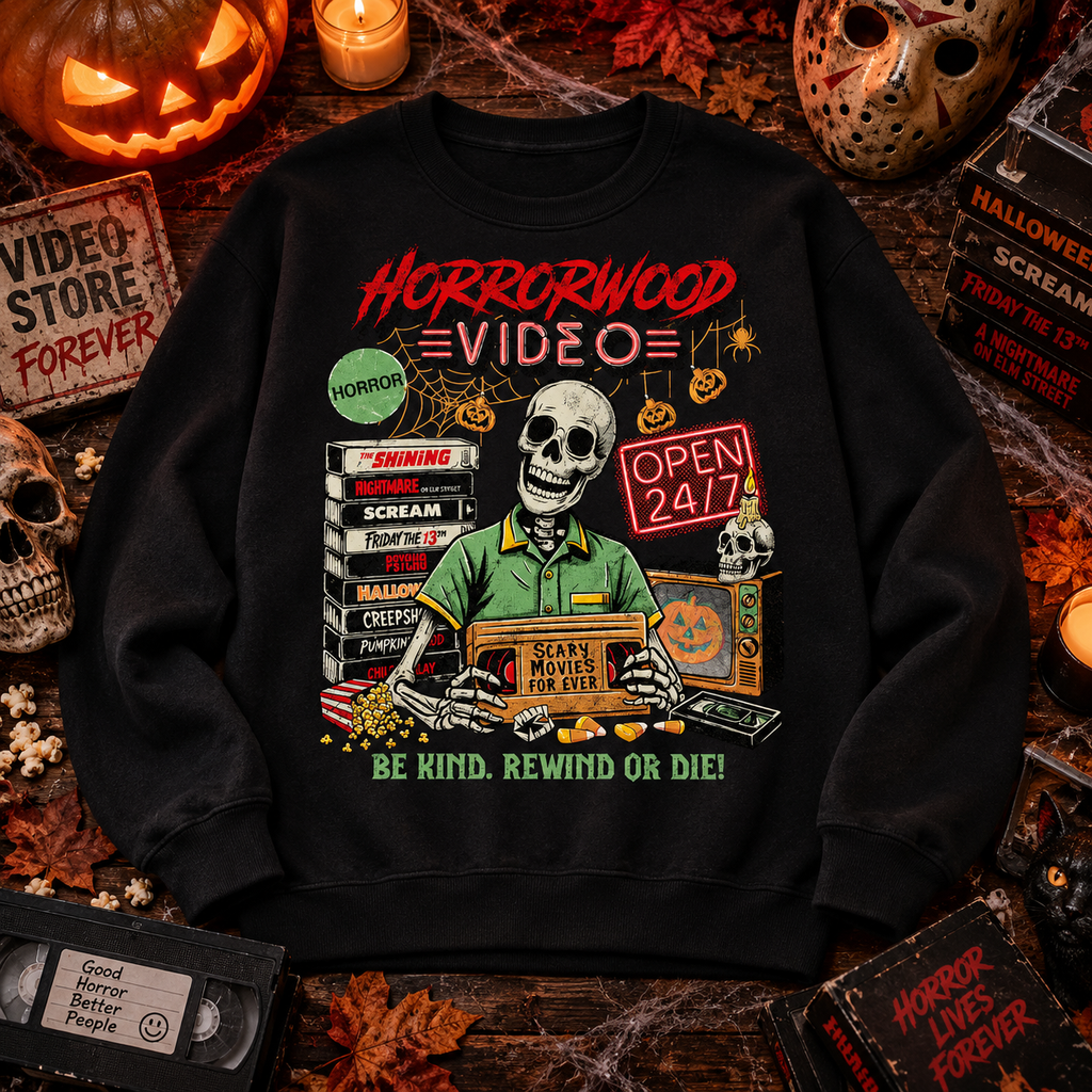 Horrorwood Video Shirt Retro Horror Movie Tee