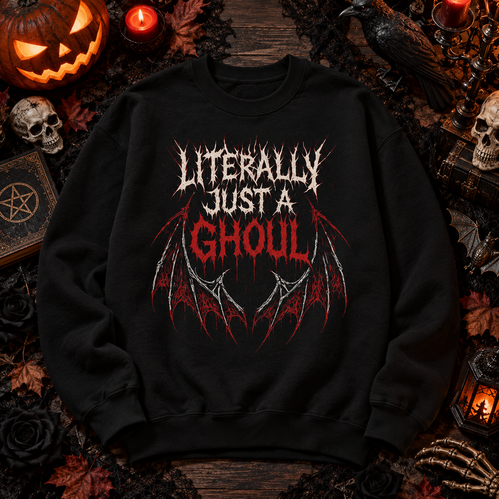 Literally Just A Ghoul Shirt & Hoodie Goth Graphic Apparel