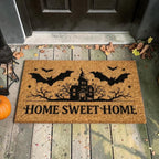 Gothic Haunted House Bats Home Sweet Home Fall Doormat