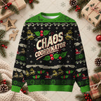 Chaos Coordinator Funny Office Teacher Mom Ugly Christmas Sweater