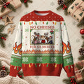 No Cheeses For Us Meeces Ugly Christmas Sweater - Retro Classic Movie Mouse Holiday Shirt
