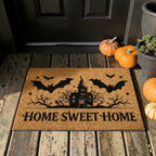 Gothic Haunted House Bats Home Sweet Home Fall Doormat