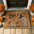 Funny Ghost And Golden Retriever Dog Boop Halloween Doormat