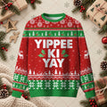 Yippee Ki Yay Action Movie Quote Ugly Christmas Sweater