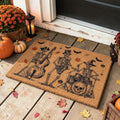 Spooky Skeleton Jazz Band Playing Music Halloween Welcome Doormat