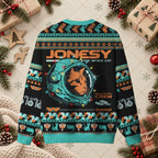 Jonesy The Space Cat Nostromo Crew Ugly Christmas Sweater - Sci-Fi Feline Holiday Apparel
