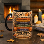 Personalized Halloween Family Spell Book Mug Custom Spooky Cup
