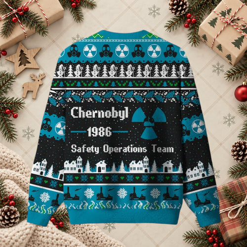 Chernobyl 1986 Safety Operations Team Ugly Christmas Sweater