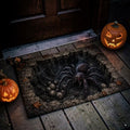 Terrifying 3D Giant Hairy Spider In Web Hole Doormat
