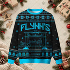 Flynn's Arcade Retro 80s Sci-Fi Gamer Ugly Christmas Sweater