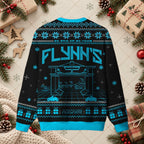 Flynn's Arcade Retro 80s Sci-Fi Gamer Ugly Christmas Sweater
