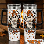 Personalized Spirits & Sweaters Mug Cute Ghost Fall Tumbler