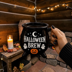 Halloween Brew Cauldron Mug Cute Black Witch Coffee Cup