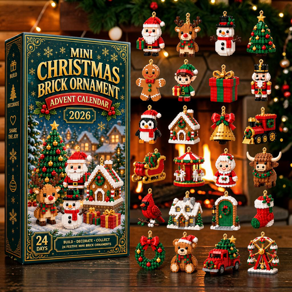 Mini Christmas Brick Ornament 2026 Limited Edition Advent Calendar
