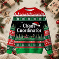 Chaos Coordinator Funny Mom Teacher Office Ugly Christmas Sweater