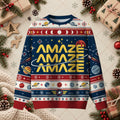 Amaze Amaze Amaze Sci-Fi Space Nerd Ugly Christmas Sweater