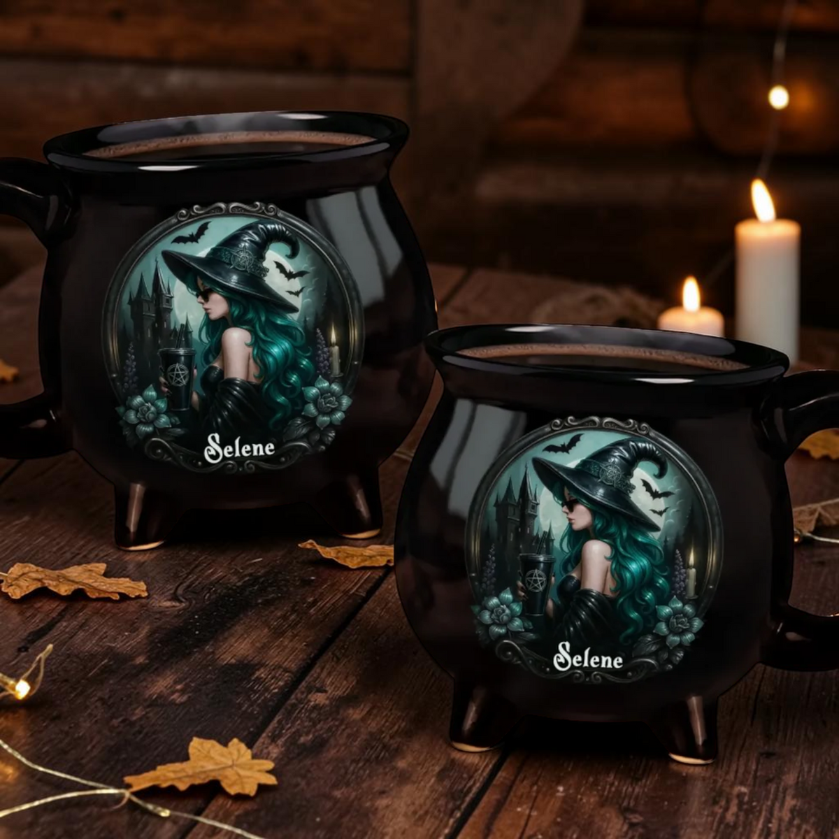 Personalized Witch Cauldron Mug Gothic Modern Witch Coffee Cup