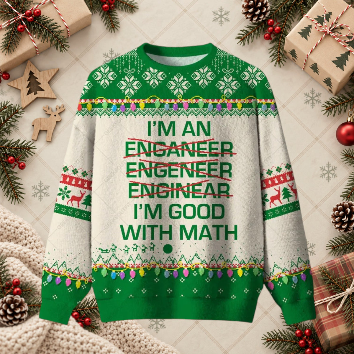 I Am An Engineer Good With Math Funny Sweater
