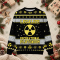 Legalize Recreational Plutonium Science Nerd Ugly Christmas Holiday Sweater