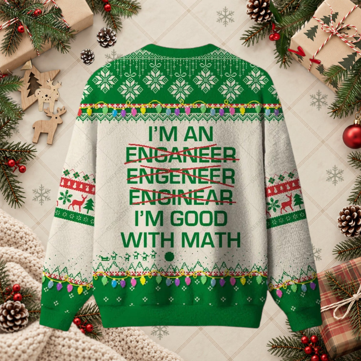 I Am An Engineer Good With Math Funny Sweater