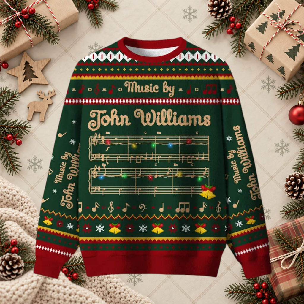 Music By John Williams Sheet Music Christmas Sweater