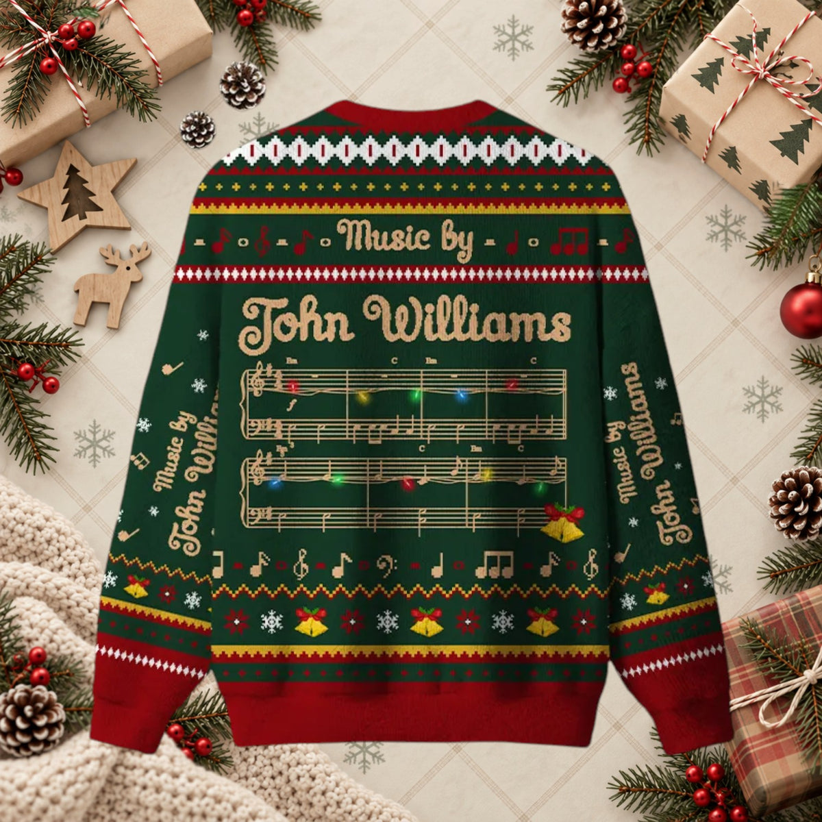 Music By John Williams Sheet Music Christmas Sweater