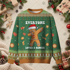 Everyone Loves A Ginger Dabbing Cookie Christmas Sweater