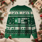 I Know My Sheet Excel Data Funny Sweater