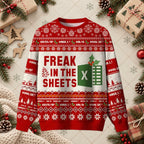 Freak In The Sheets Excel Red Ugly Christmas Sweater