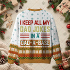 Dad Jokes In A Database Funny IT Christmas Sweater