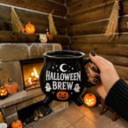 Halloween Brew Cauldron Mug Cute Black Witch Coffee Cup