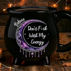 Personalized Witch Cauldron Mug Don't Mess With My Energy Cup