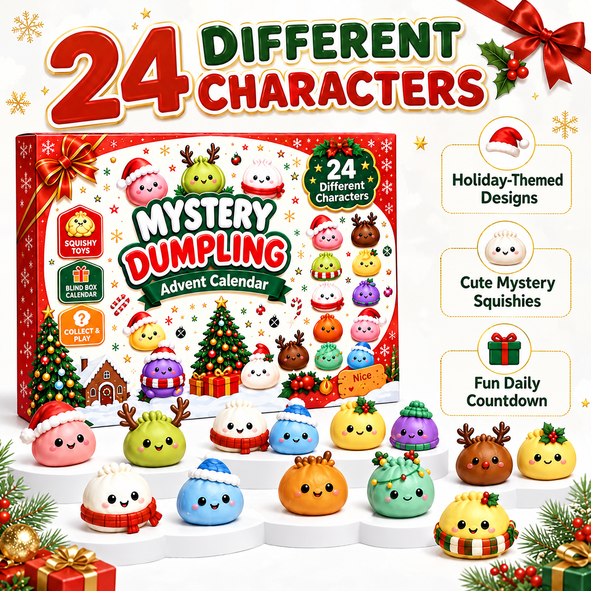Mystery Dumpling Squishy 2026 Advent Calendar