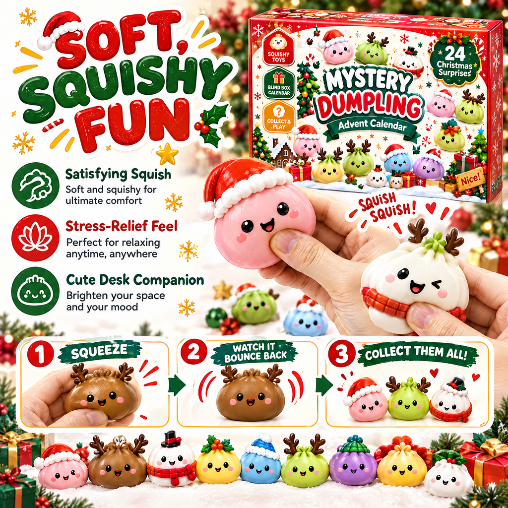 Mystery Dumpling Squishy 2026 Advent Calendar