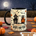 Personalized Spooky and Feral Mug Funny Raccoon Halloween Cup
