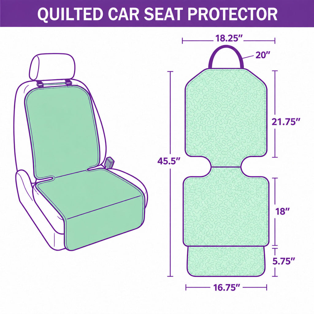 Welcoming Cabin Fireplace Santa Quilted Car Seat Protector
