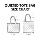 Holiday Meow Quilted Tote Bag