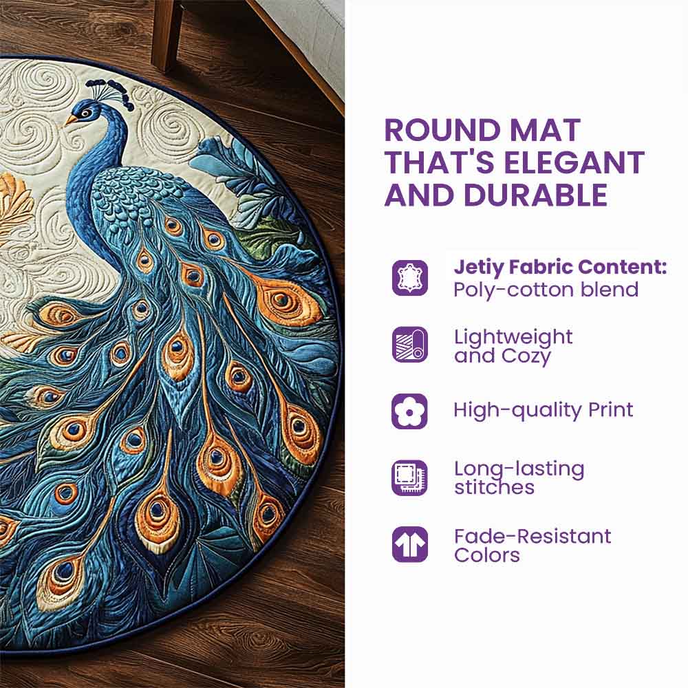 American Eagle Quilted Round Mat