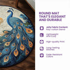 Penguin Slip Quilted Round Mat