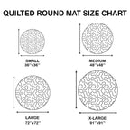 Forest Bear Quilted Round Mat