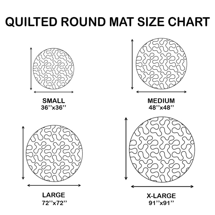 Christmas Nutcracker Carousel Quilted Round Mat