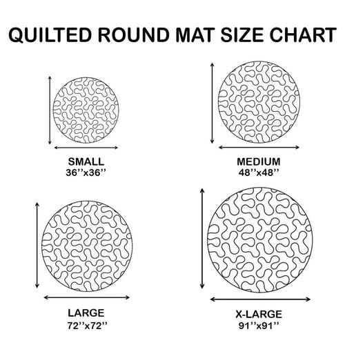 Christmas Nutcracker Carousel Quilted Round Mat