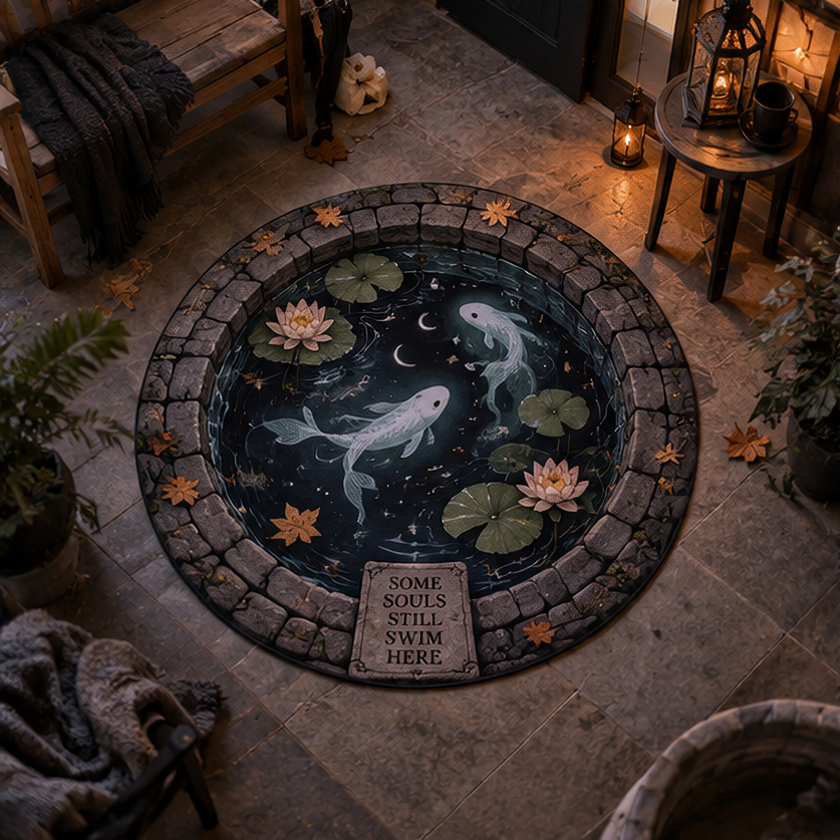 Quirky Dark Humor Skeleton Bath Round Rug – Velvet Decor