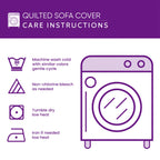 Holiday Ribbon Surprise Present Box Quilted Sofa Cover