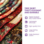 Starry Galaxy Celestial Dragon Quilted Tree Skirt